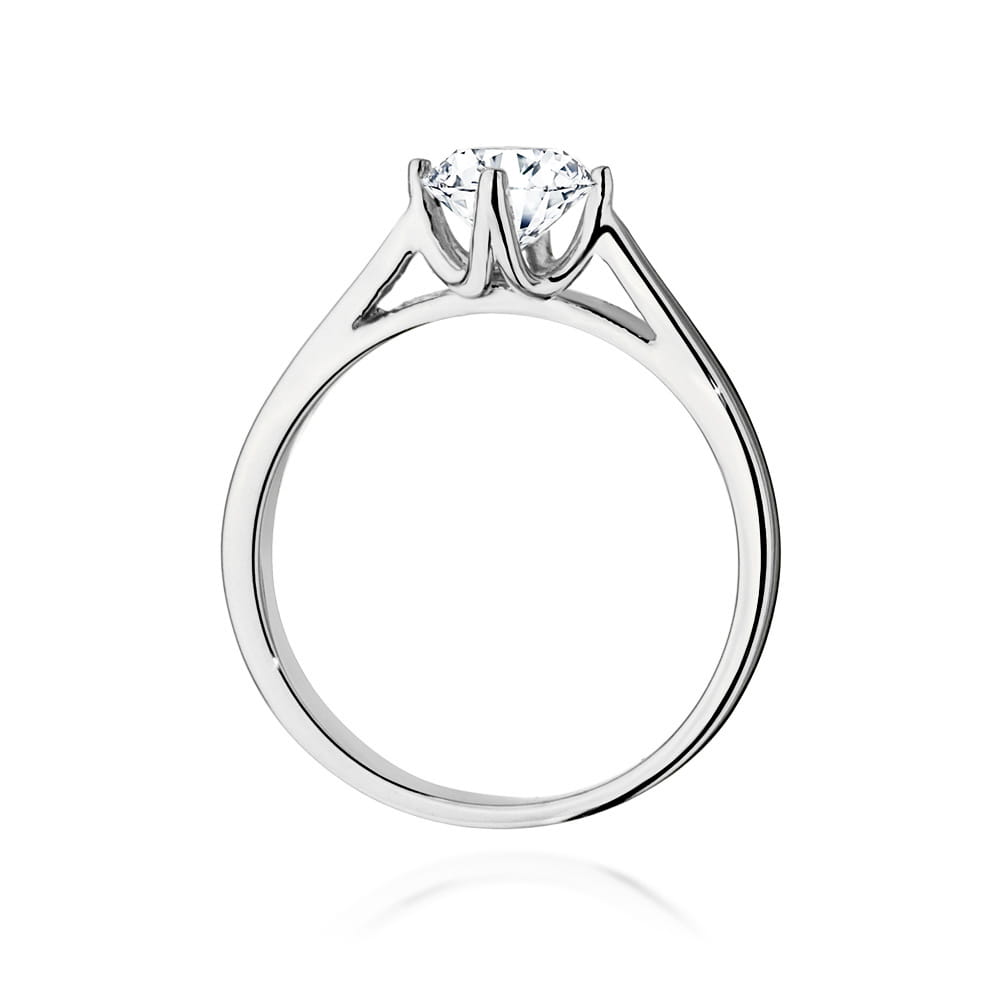 Pierścionek Diament 0,70ct białe złoto 3 Pierścionek Diament 0,70ct białe złoto - obrazek 3