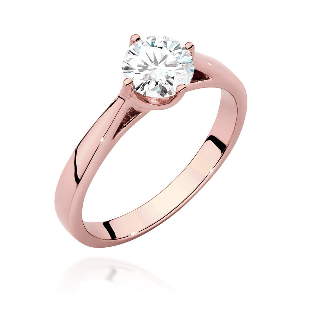 Pierścionek Diament 0,70ct różowe złoto 1 Pierścionek W543 Diament 0