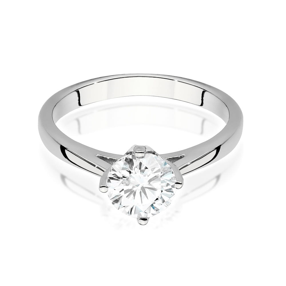 Pierścionek Diament 1,00ct białe złoto 2 00ct białe złoto Jubiler Kraków BigDIAMOND