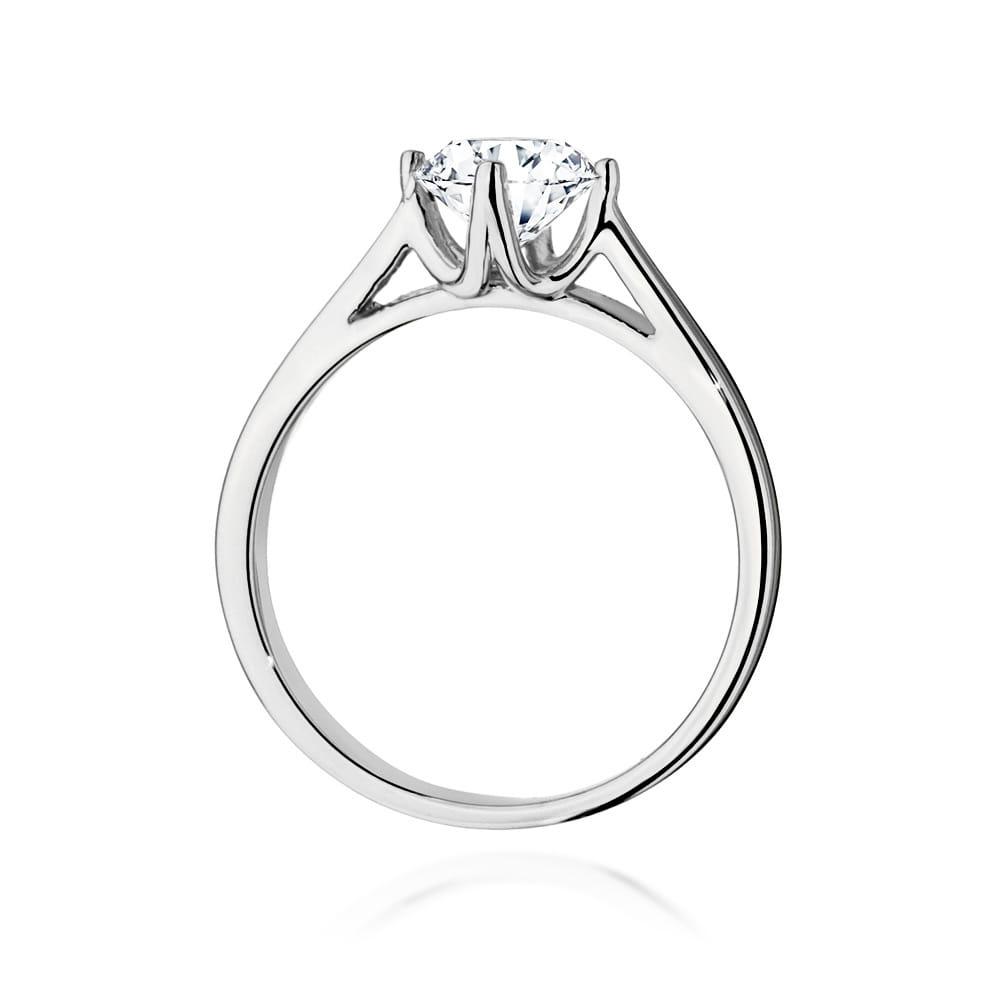 Pierścionek Diament 1,00ct białe złoto 3 Pierścionek Diament 1,00ct białe złoto - obrazek 3
