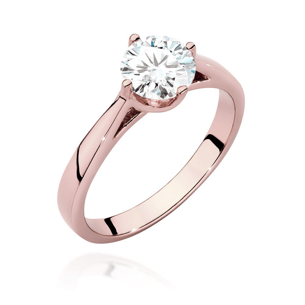 Pierścionek Diament 1,00ct różowe złoto 1 Pierścionek W543 Diament 1