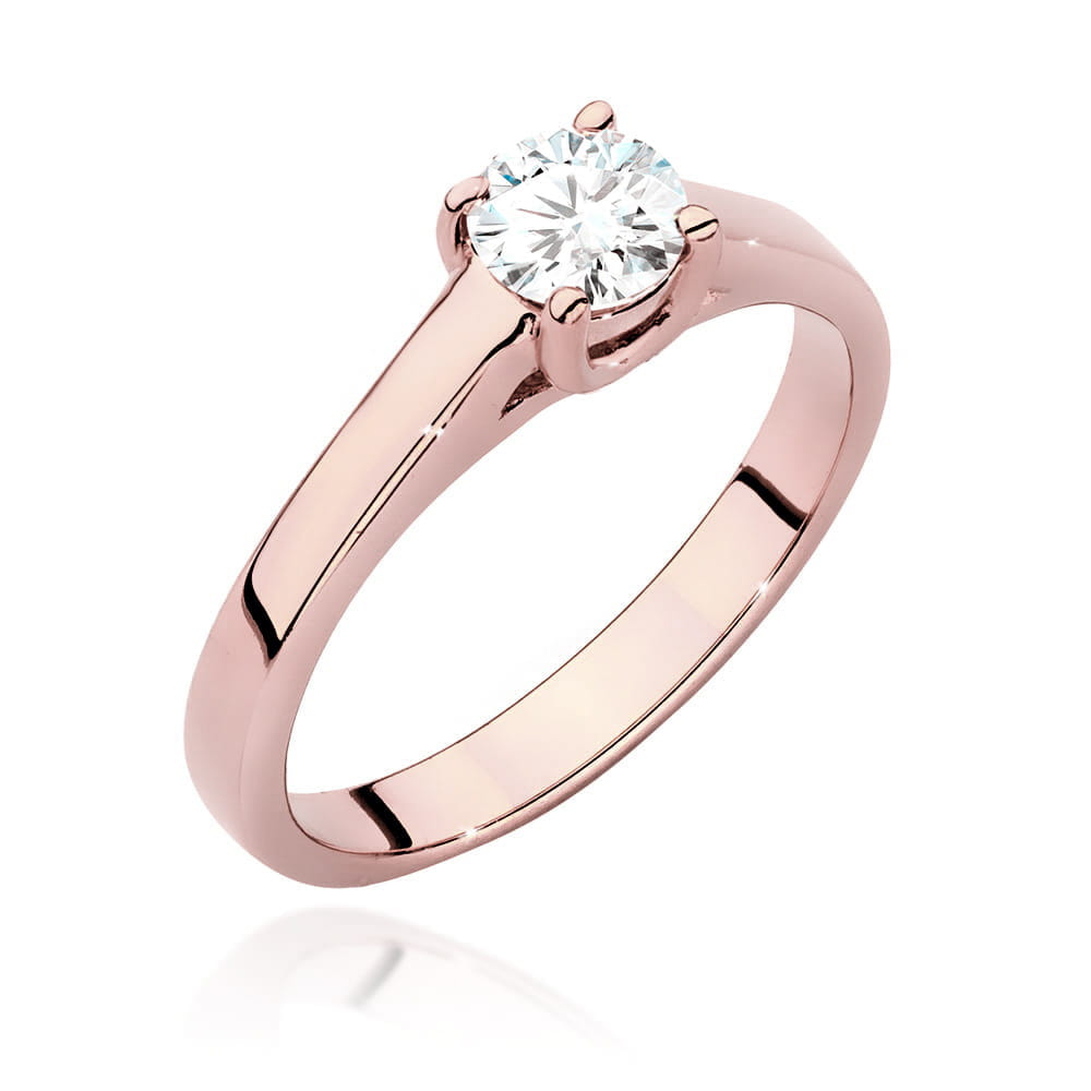 Pierścionek Diament 0,50ct różowe złoto 1 Pierścionek W544 Diament 0