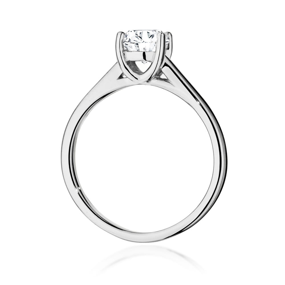 Pierścionek Diament 1,00ct białe złoto 3 Pierścionek Diament 1,00ct białe złoto - obrazek 3