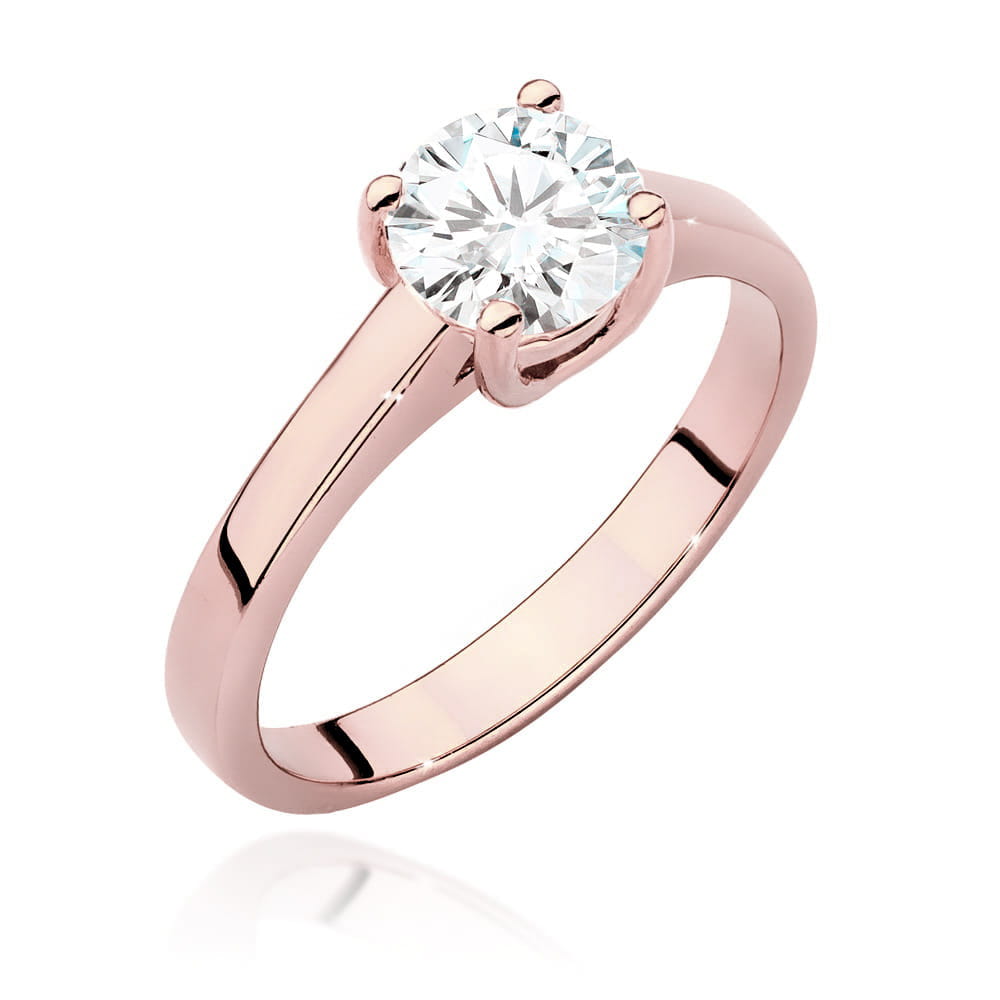 Pierścionek Diament 1,00ct różowe złoto 1 Pierścionek W544 Diament 1