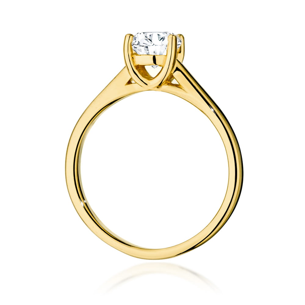 Pierścionek Diament 1,00ct żółte złoto 3 Pierścionek Diament 1,00ct żółte złoto - obrazek 3