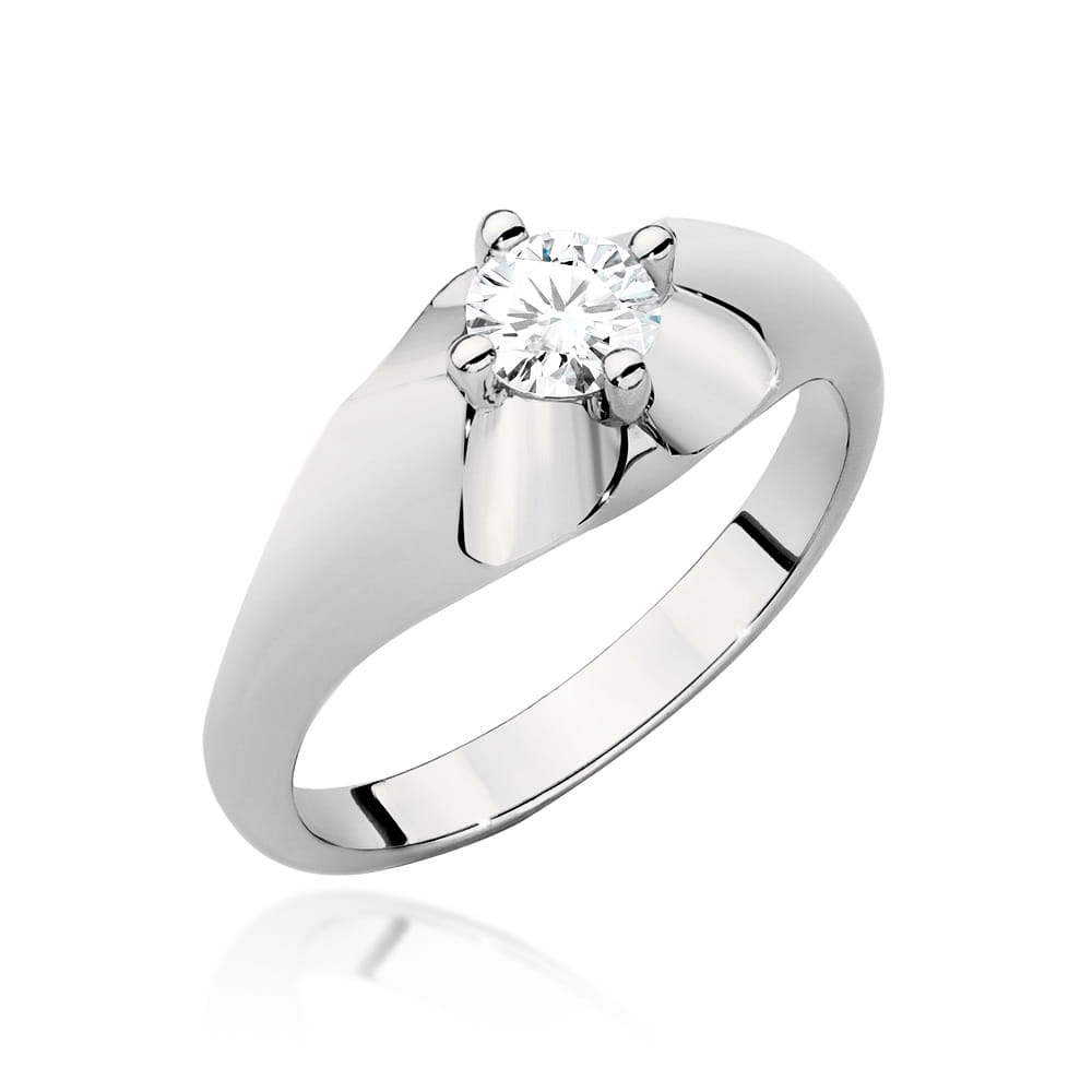 Pierścionek Diament 0,40ct białe złoto 1 Pierścionek W545 Diament 0