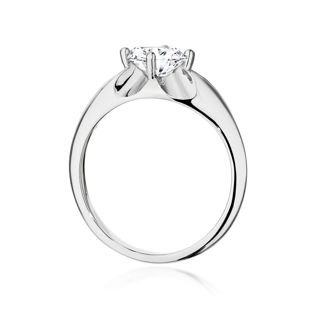 Pierścionek Diament 0,70ct białe złoto 3 Pierścionek Diament 0,70ct białe złoto - obrazek 3