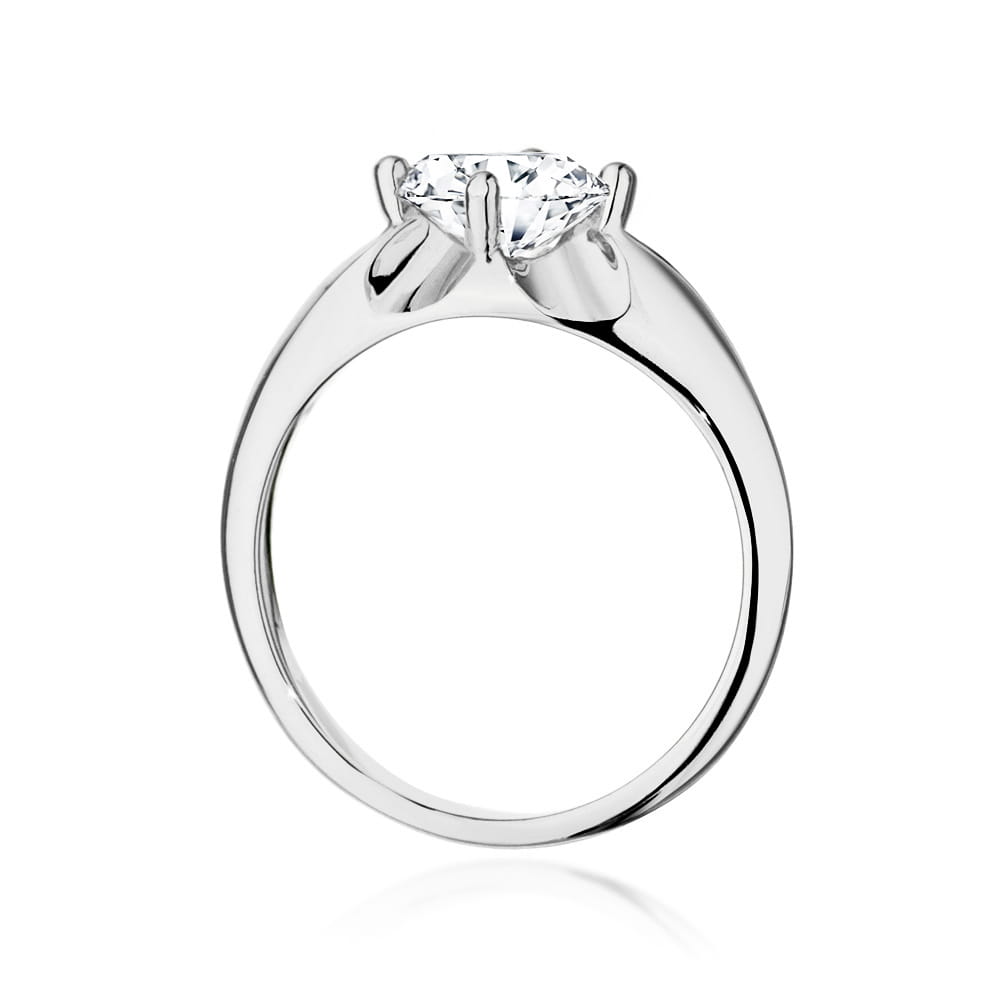 Pierścionek Diament 1,00ct białe złoto 3 Pierścionek Diament 1,00ct białe złoto - obrazek 3