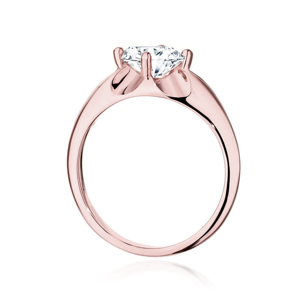 Pierścionek Diament 1,00ct różowe złoto 3 Pierścionek Diament 1,00ct różowe złoto - obrazek 3