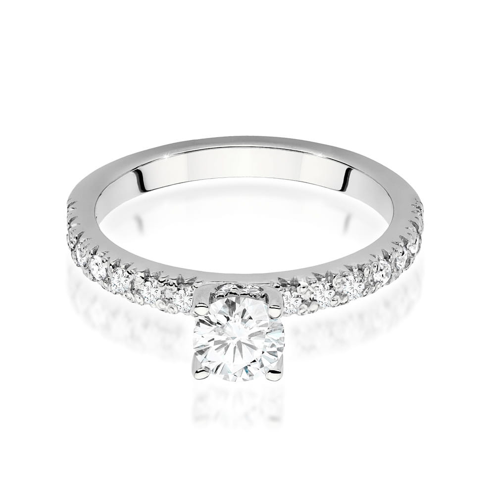 Pierścionek Diament 0,50ct białe złoto 2 50ct białe złoto Jubiler Kraków BigDIAMOND