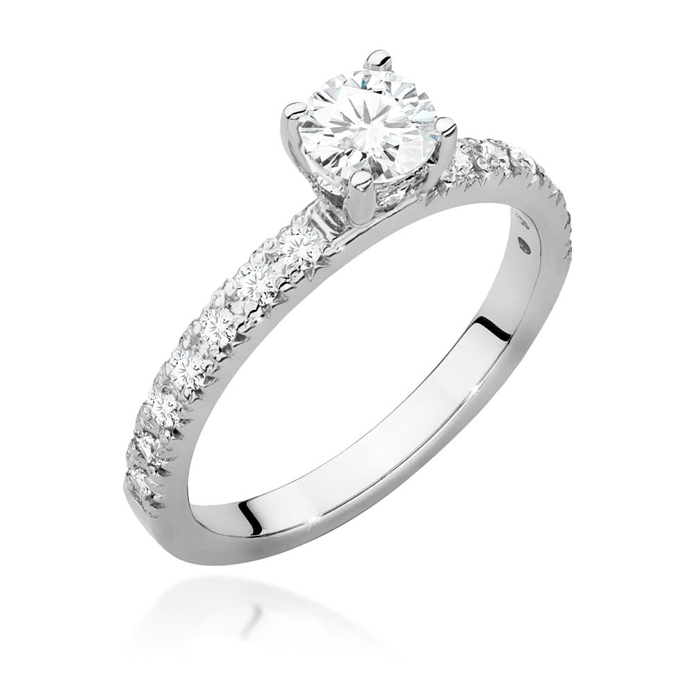 Pierścionek Diament 0,50ct białe złoto 1 Pierścionek W546 Diament 0