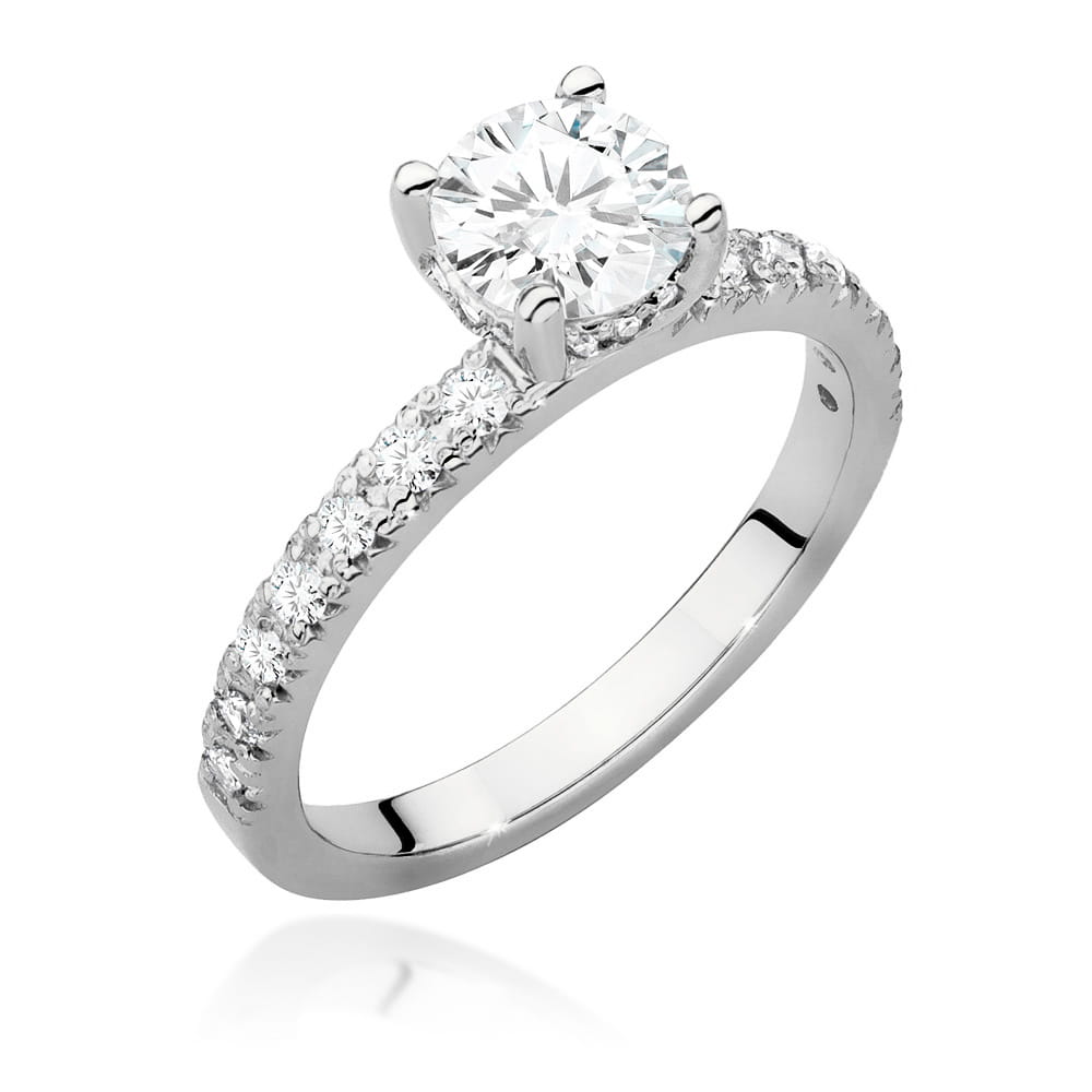 Pierścionek Diament 0,70ct białe złoto 1 Pierścionek W546 Diament 0