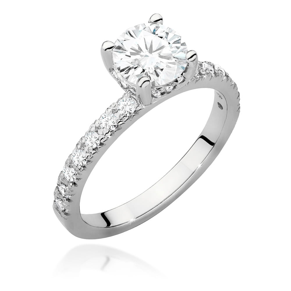 Pierścionek Diament 1,00ct białe złoto 1 Pierścionek W546 Diament 1