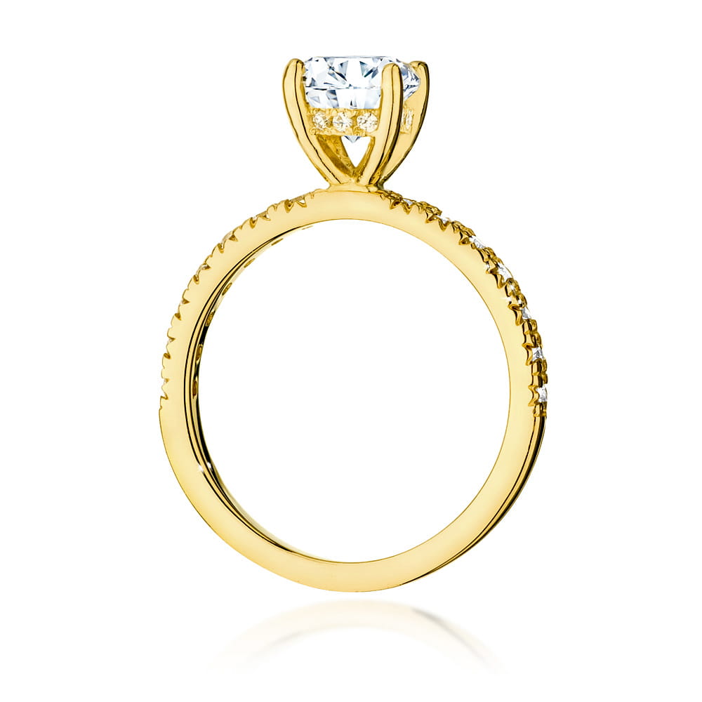Pierścionek Diament 1,00ct żółte złoto 3 Pierścionek Diament 1,00ct żółte złoto - obrazek 3