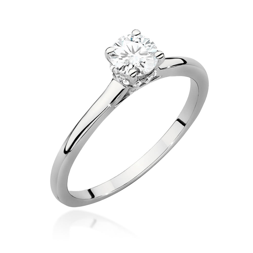 Pierścionek Diament 0,40ct białe złoto 1 Pierścionek W547 Diament 0