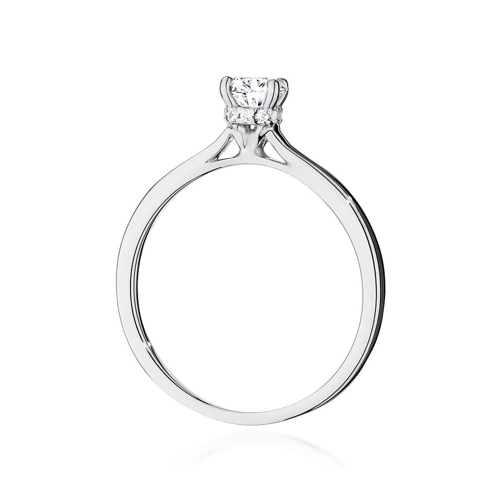 Pierścionek Diament 0,50ct białe złoto 3 Pierścionek Diament 0,50ct białe złoto - obrazek 3