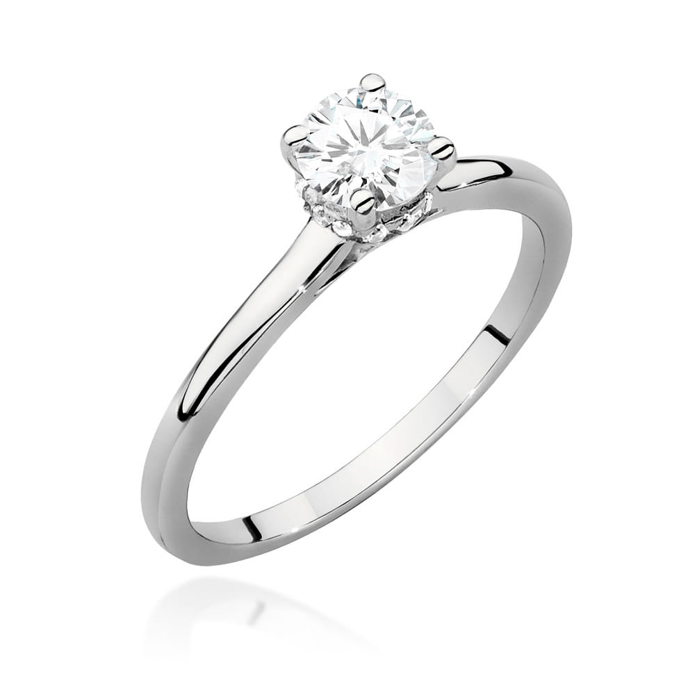 Pierścionek Diament 0,50ct białe złoto 1 Pierścionek W547 Diament 0