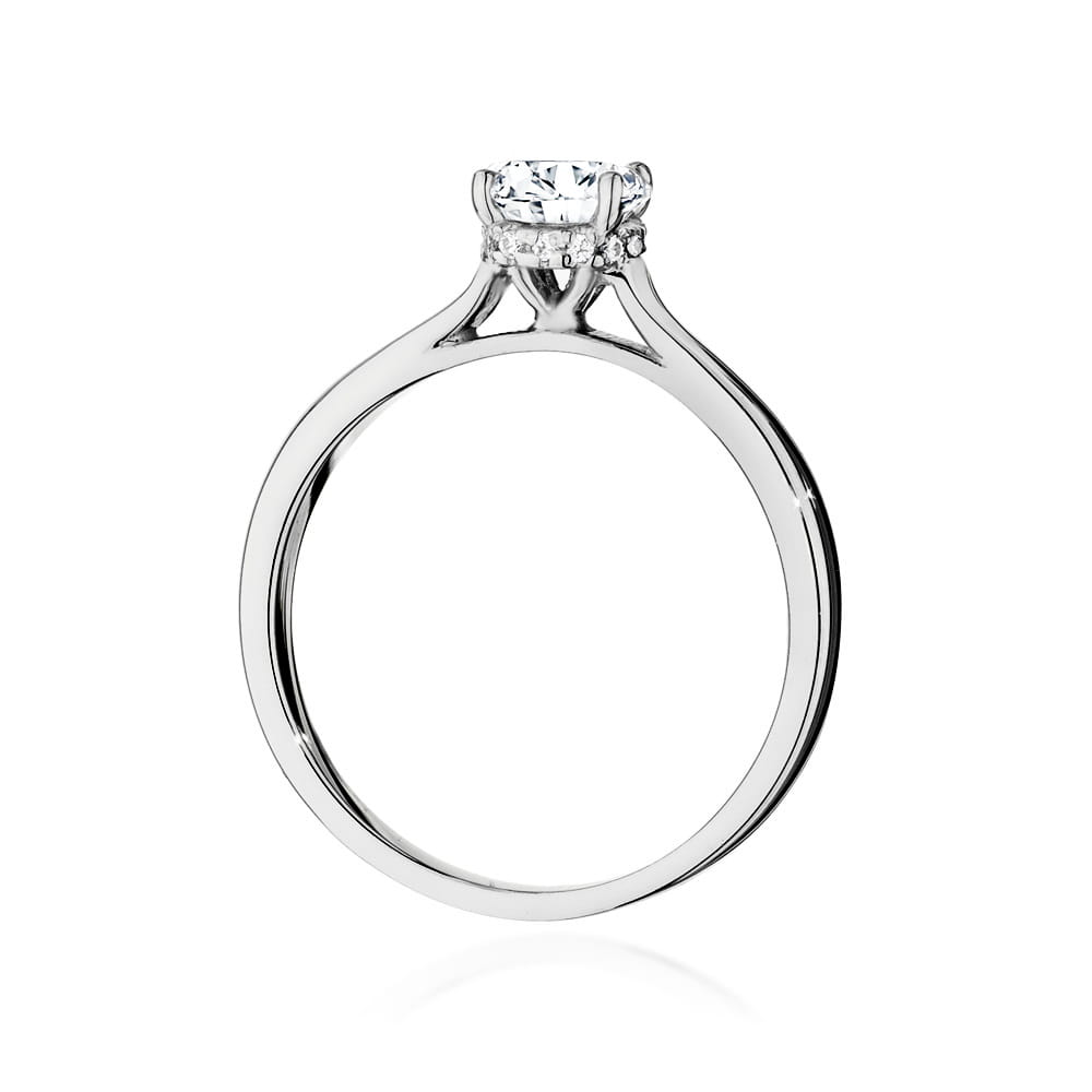 Pierścionek Diament 0,70ct białe złoto 3 Pierścionek Diament 0,70ct białe złoto - obrazek 3