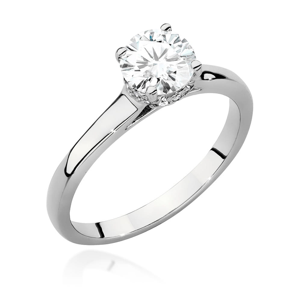 Pierścionek Diament 0,70ct białe złoto 1 Pierścionek W547 Diament 0