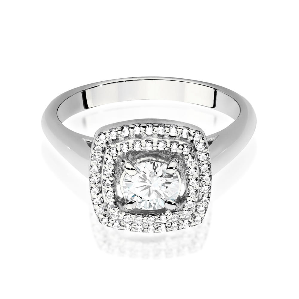 Pierścionek Diament 0,40ct białe złoto 2 40ct białe złoto Jubiler Kraków BigDIAMOND