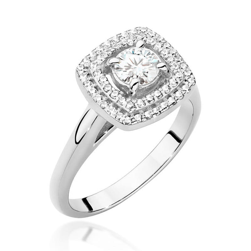 Pierścionek Diament 0,40ct białe złoto 1 Pierścionek W548 Diament 0