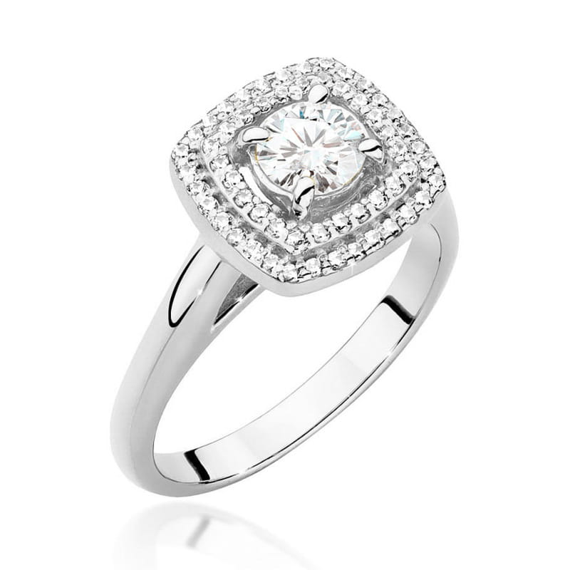 Pierścionek Diament 0,50ct białe złoto 1 Pierścionek W548 Diament 0
