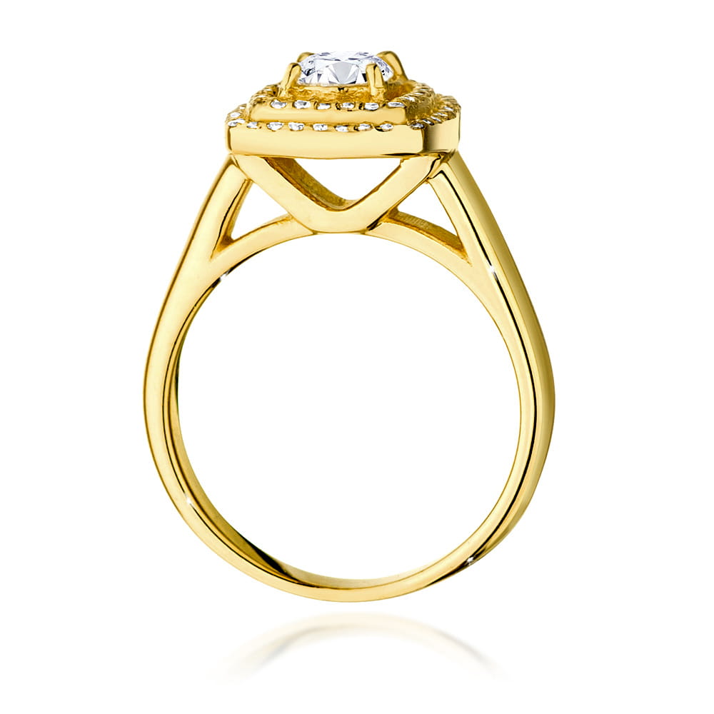 Pierścionek Diament 0,50ct żółte złoto 3 Pierścionek Diament 0,50ct żółte złoto - obrazek 3