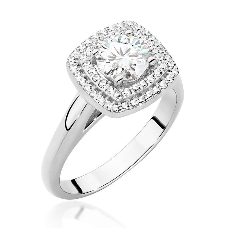 Pierścionek Diament 0,70ct białe złoto 1 Pierścionek W548 Diament 0