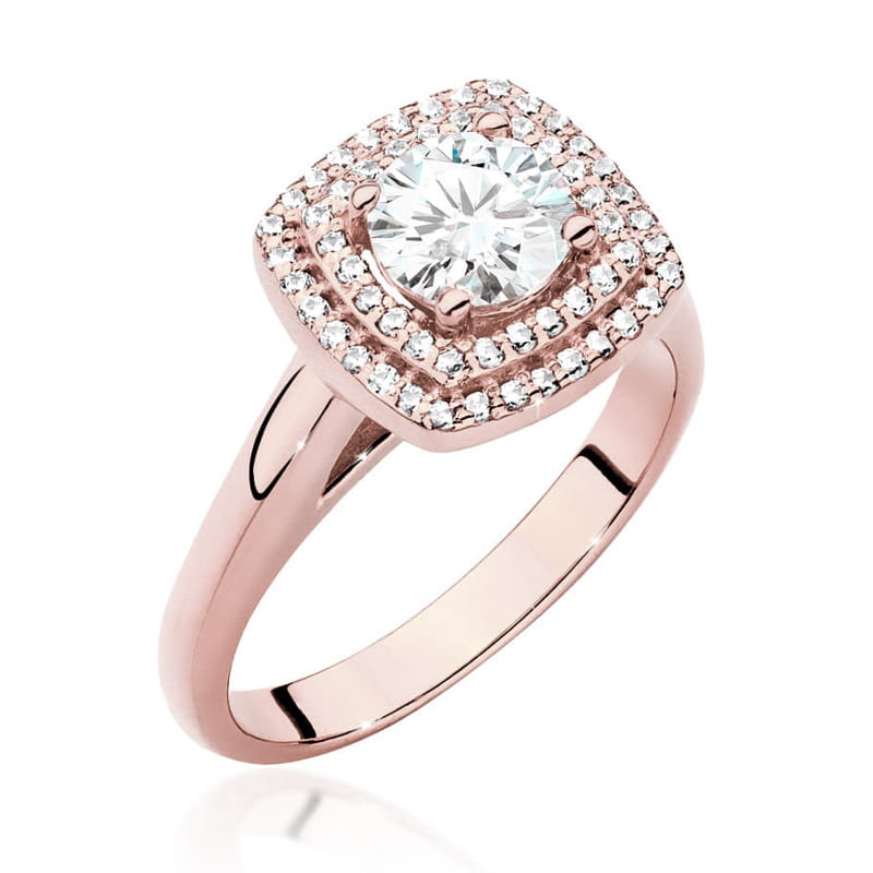 Pierścionek Diament 0,70ct różowe złoto 1 Pierścionek W548 Diament 0