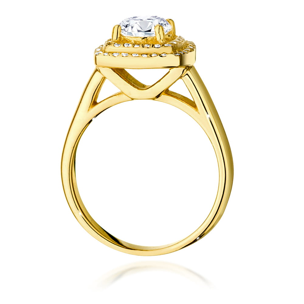 Pierścionek Diament 0,70ct żółte złoto 3 Pierścionek Diament 0,70ct żółte złoto - obrazek 3
