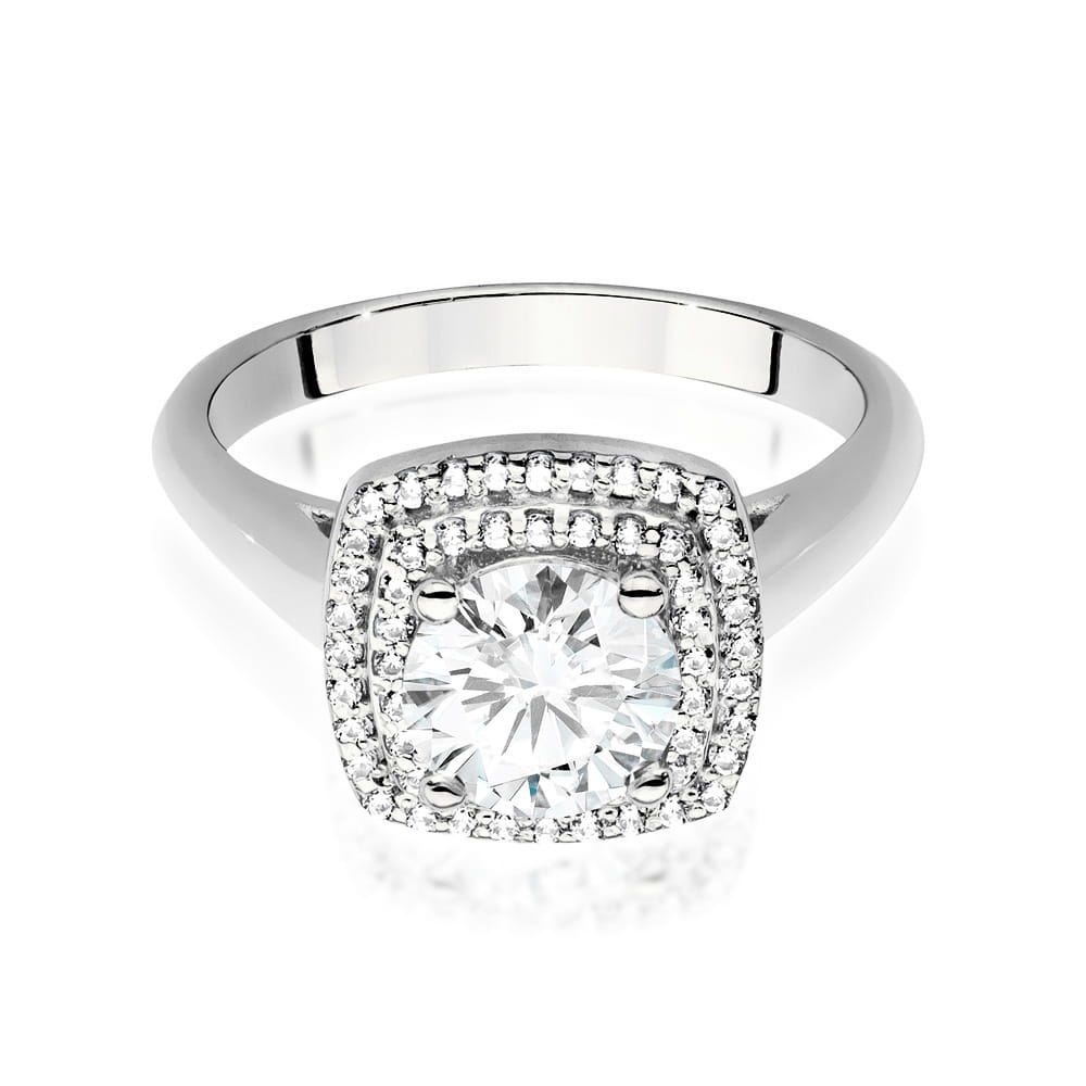 Pierścionek Diament 1,00ct białe złoto 2 00ct białe złoto Jubiler Kraków BigDIAMOND