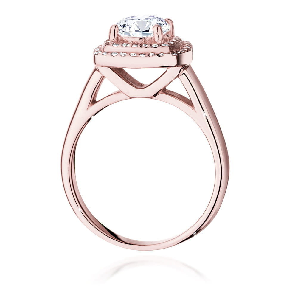 Pierścionek Diament 1,00ct różowe złoto 3 Pierścionek Diament 1,00ct różowe złoto - obrazek 3