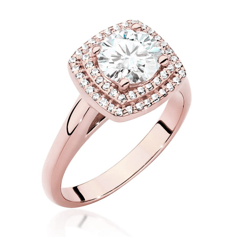 Pierścionek Diament 1,00ct różowe złoto 1 Pierścionek W548 Diament 1