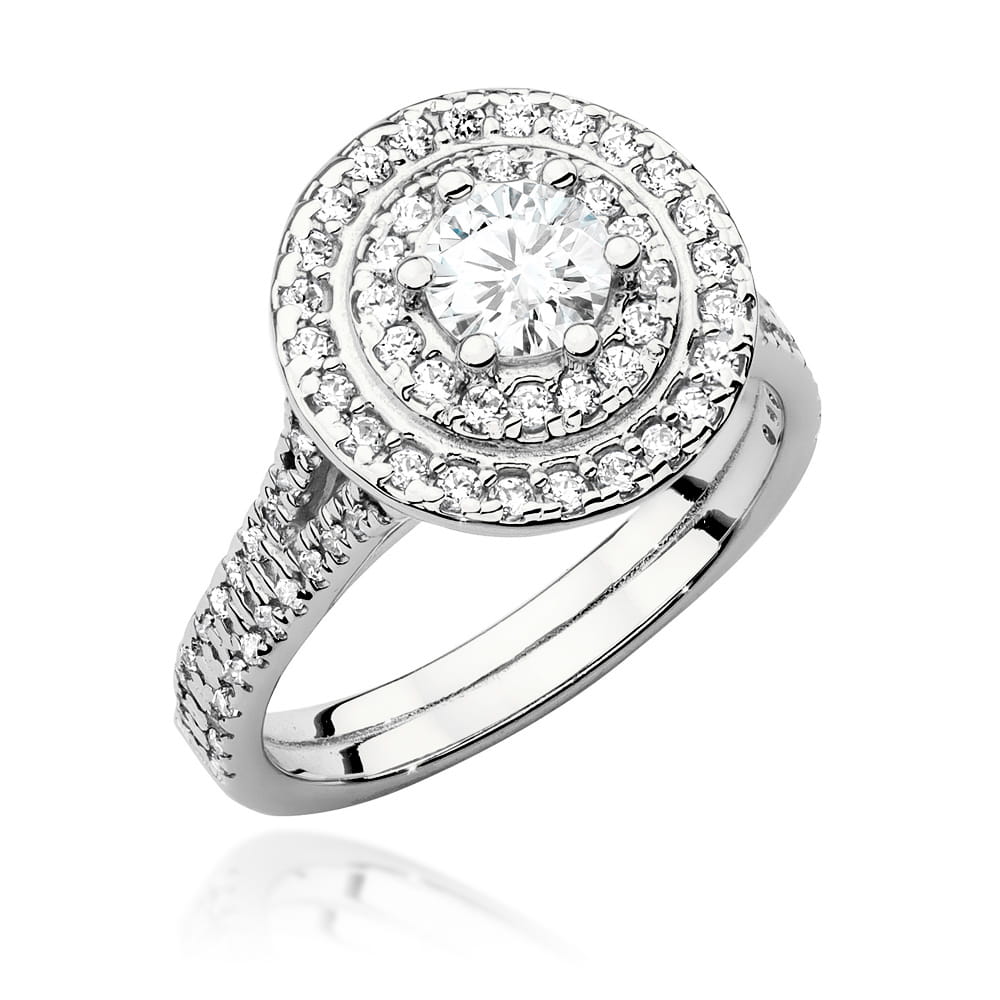 Pierścionek Diament 0,50ct białe złoto 1 Pierścionek W549 Diament 0