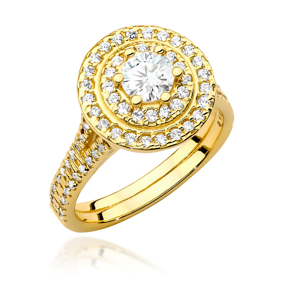 Pierścionek Diament 0,50ct żółte złoto 1 Pierścionek W549 Diament 0
