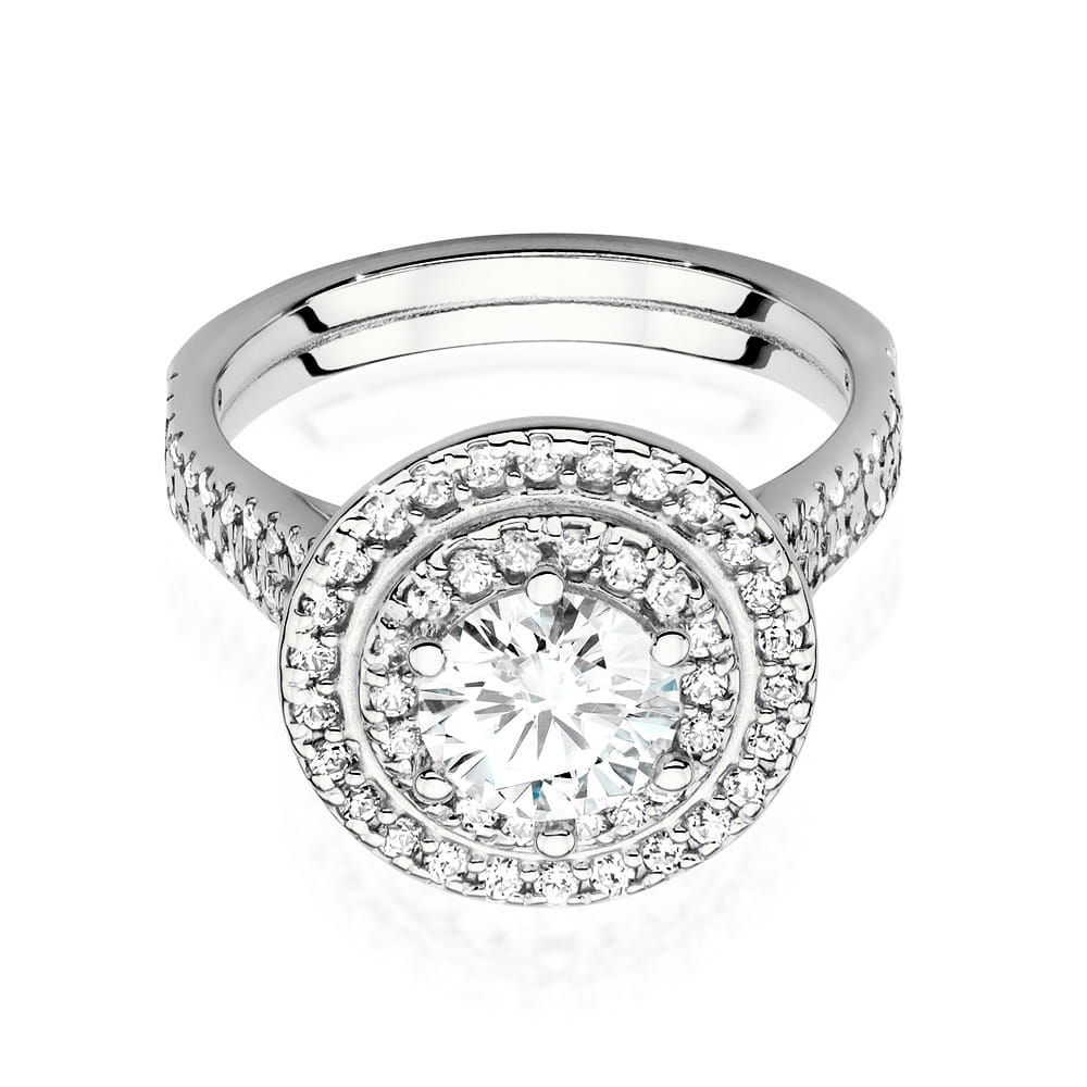 Pierścionek Diament 0,70ct białe złoto 2 70ct białe złoto Jubiler Kraków BigDIAMOND
