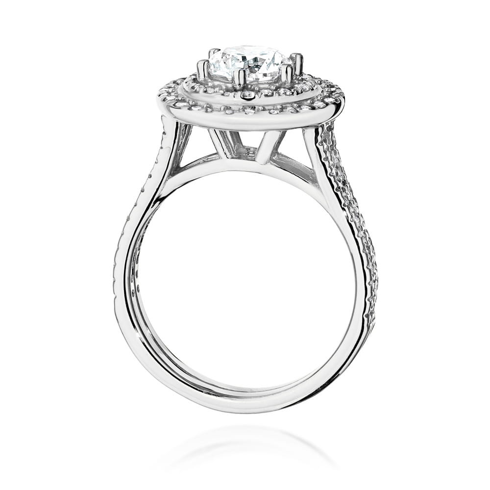 Pierścionek Diament 0,70ct białe złoto 3 Pierścionek Diament 0,70ct białe złoto - obrazek 3