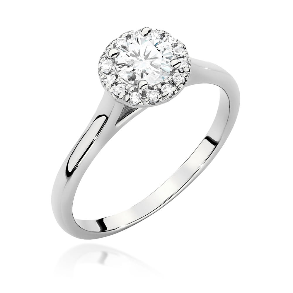 Pierścionek Diament 0,50ct białe złoto 1 Pierścionek W550 Diament 0
