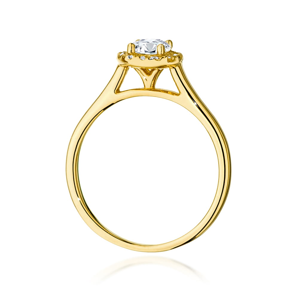 Pierścionek Diament 0,50ct żółte złoto 3 Pierścionek Diament 0,50ct żółte złoto - obrazek 3