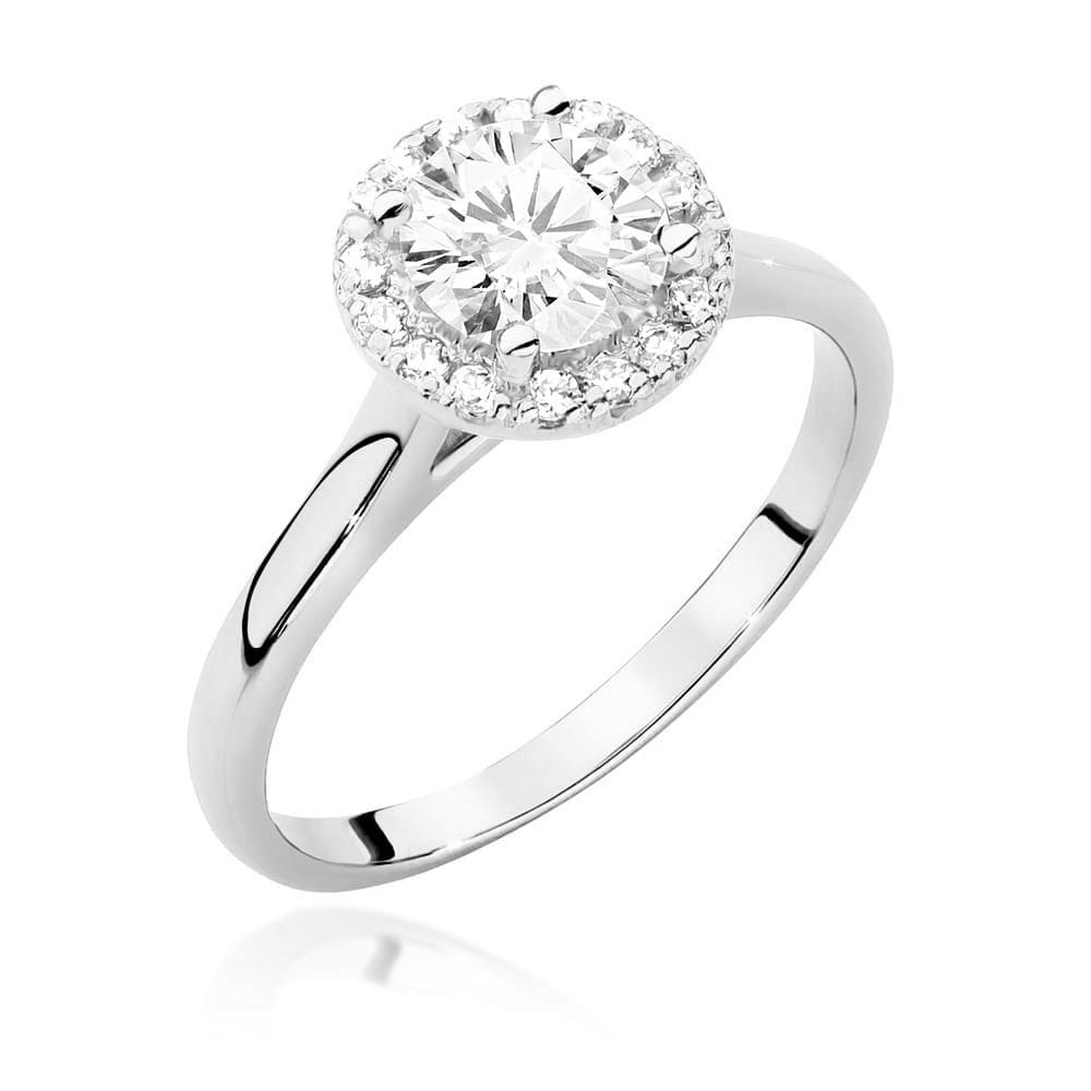 Pierścionek Diament 0,70ct białe złoto 1 Pierścionek W550 Diament 0