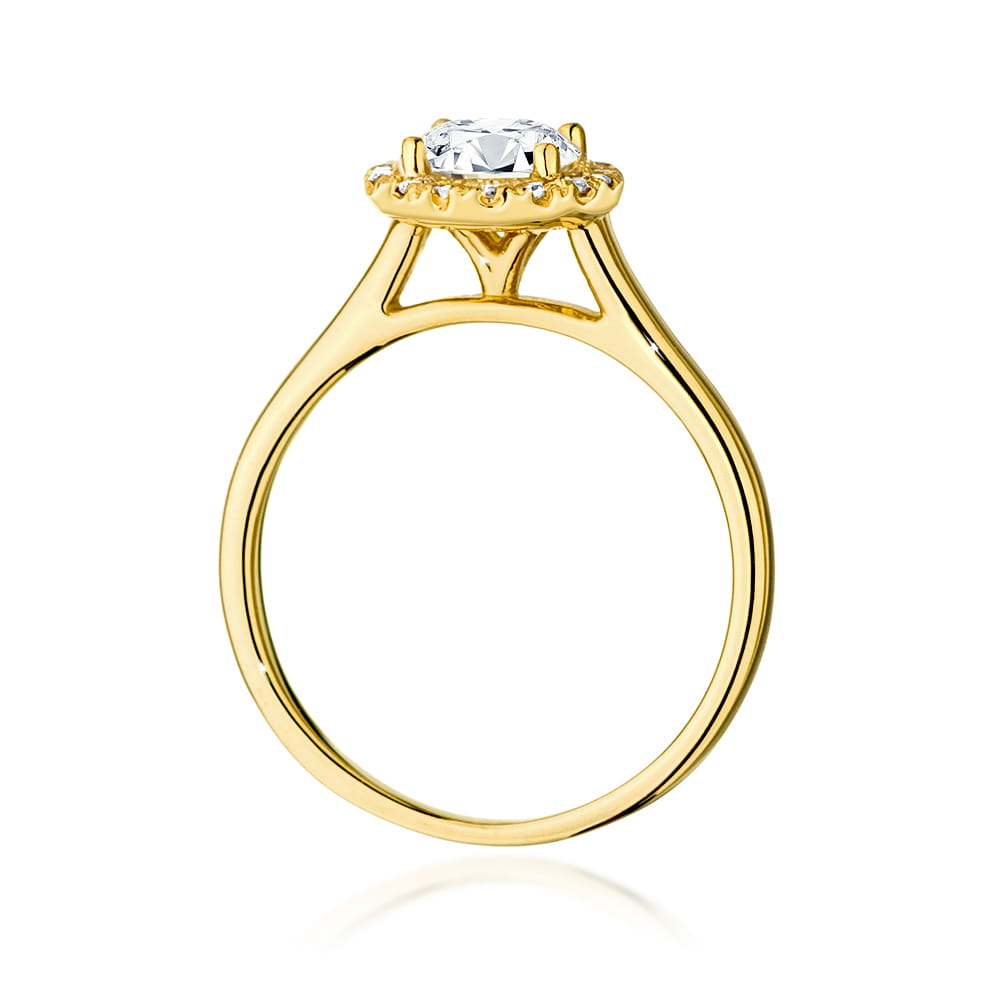 Pierścionek Diament 0,70ct żółte złoto 3 Pierścionek Diament 0,70ct żółte złoto - obrazek 3