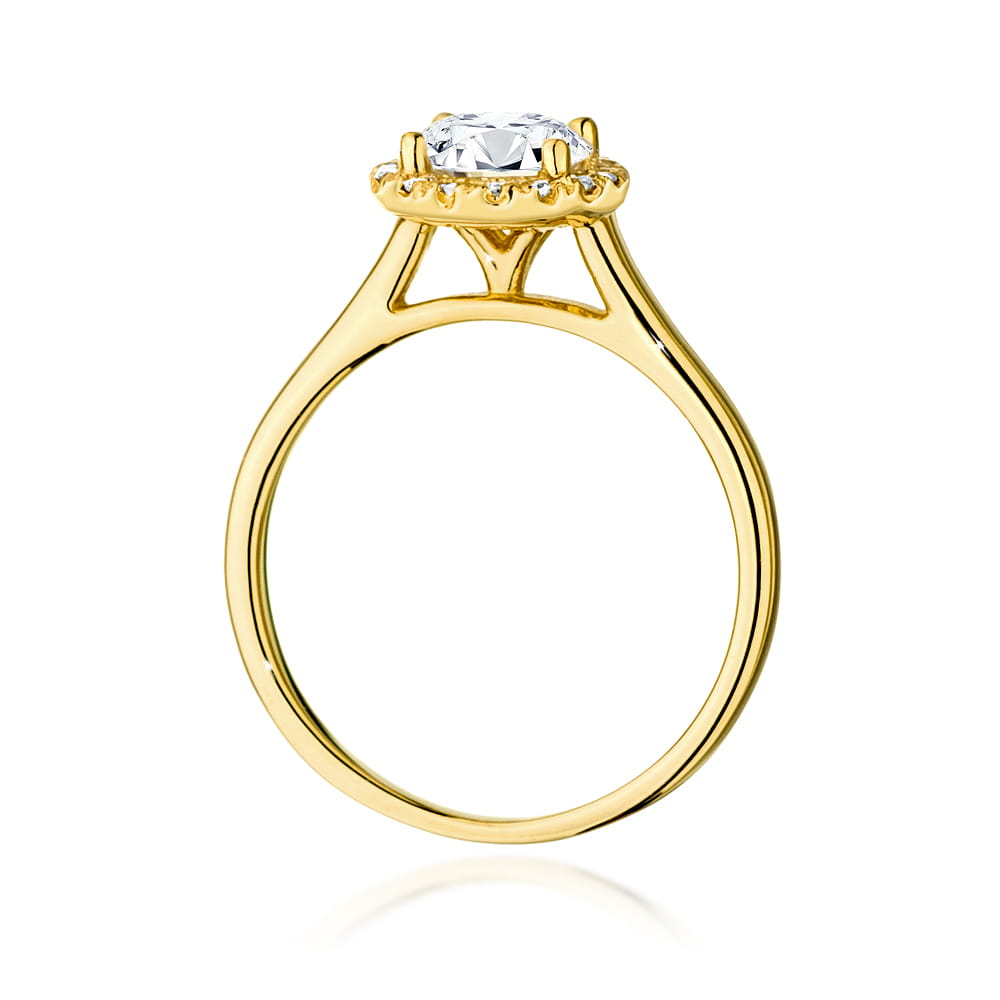 Pierścionek Diament 1,00ct żółte złoto 3 Pierścionek Diament 1,00ct żółte złoto - obrazek 3