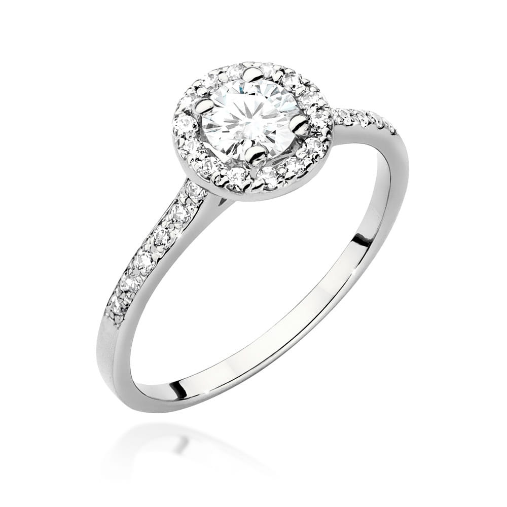 Pierścionek Diament 0,50ct białe złoto 1 Pierścionek W551 Diament 0