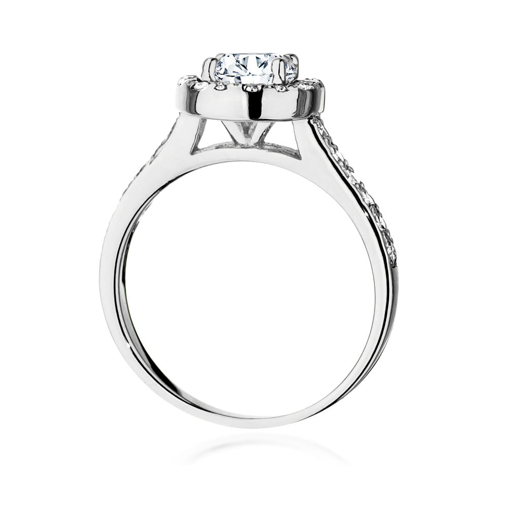 Pierścionek Diament 0,70ct białe złoto 3 Pierścionek Diament 0,70ct białe złoto - obrazek 3