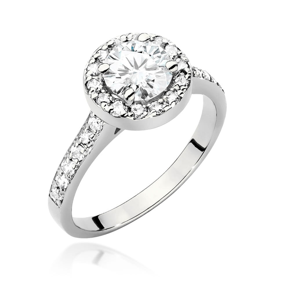 Pierścionek Diament 0,70ct białe złoto 1 Pierścionek W551 Diament 0