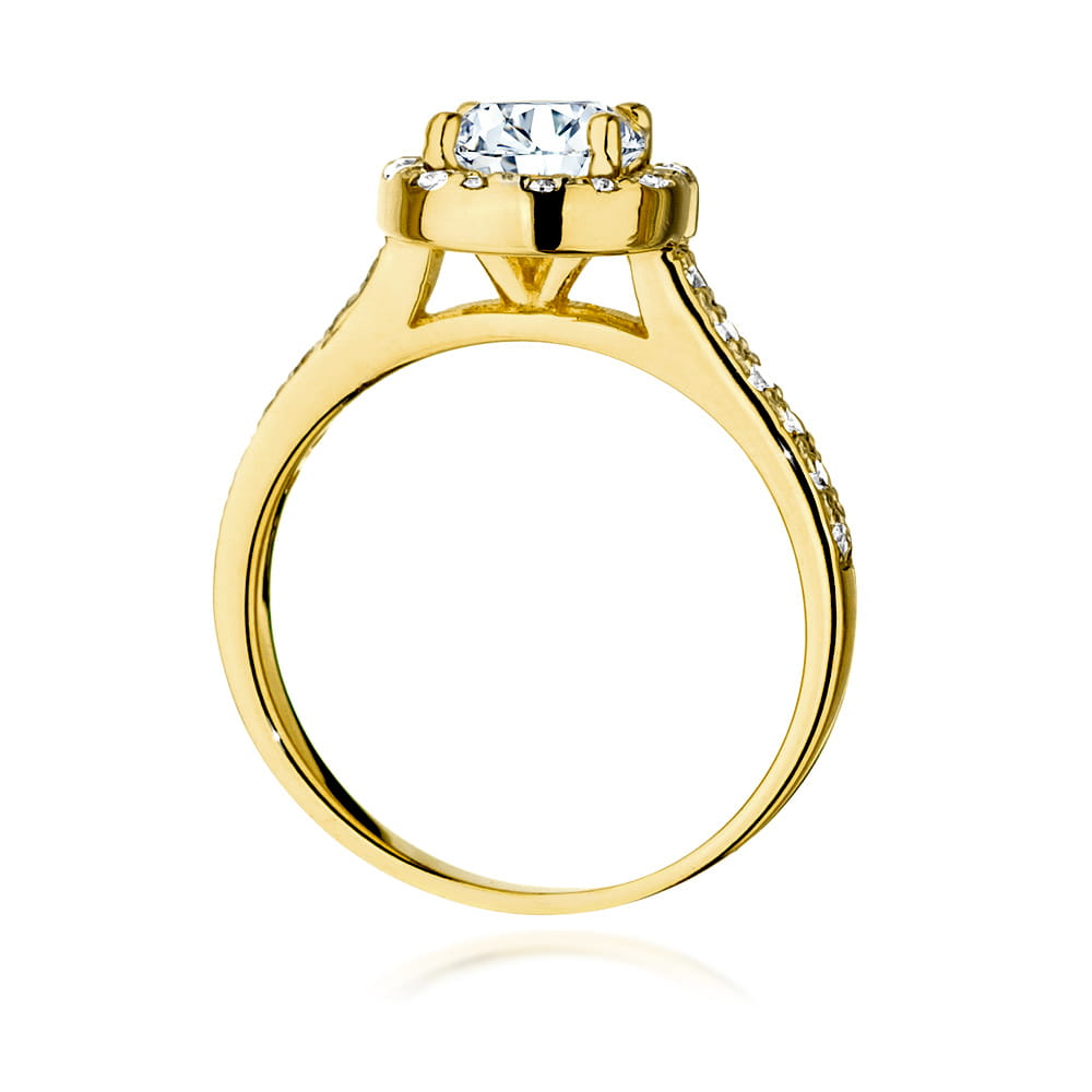 Pierścionek Diament 1,00ct żółte złoto 3 Pierścionek Diament 1,00ct żółte złoto - obrazek 3