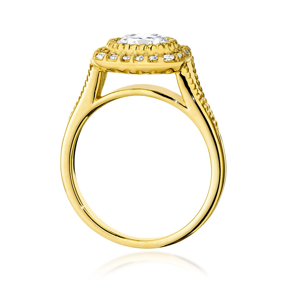 Pierścionek Diament 0,70ct żółte złoto 3 Pierścionek Diament 0,70ct żółte złoto - obrazek 3