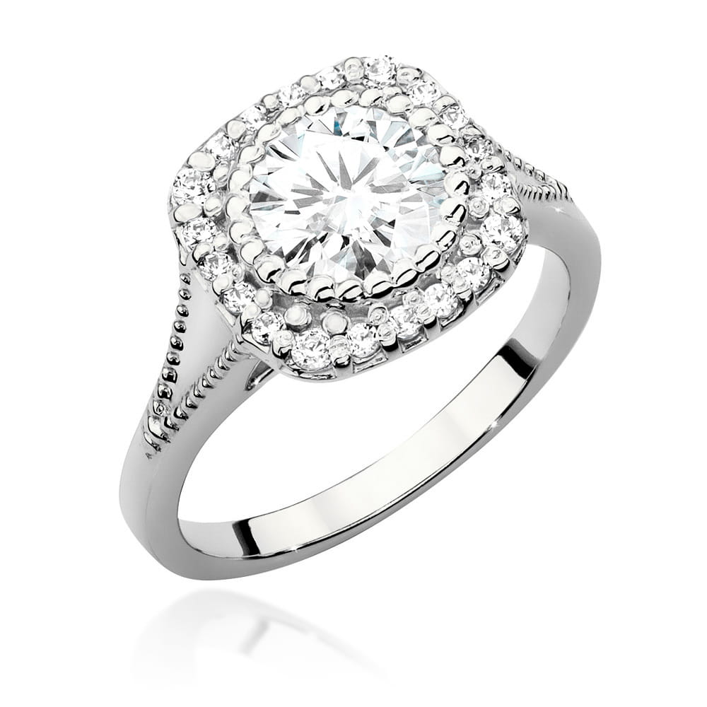 Pierścionek Diament 1,00ct białe złoto 1 Pierścionek W552 Diament 1