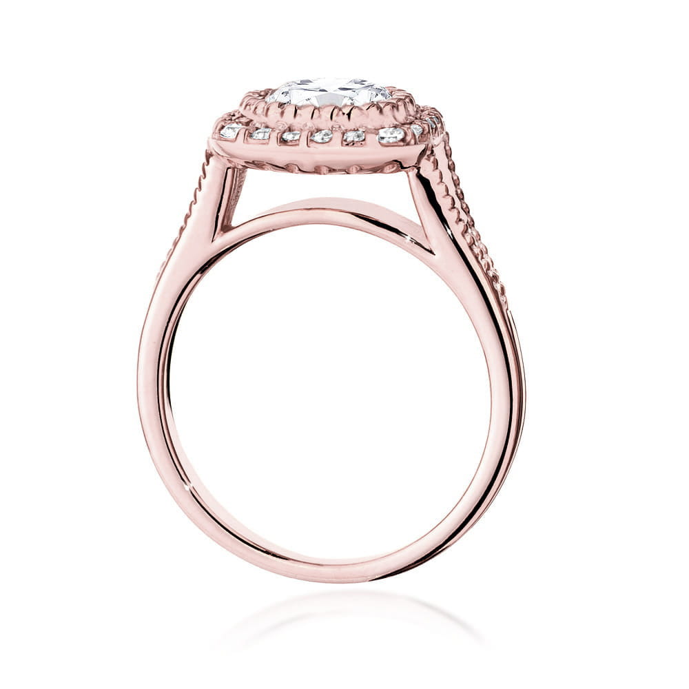 Pierścionek Diament 1,00ct różowe złoto 3 Pierścionek Diament 1,00ct różowe złoto - obrazek 3