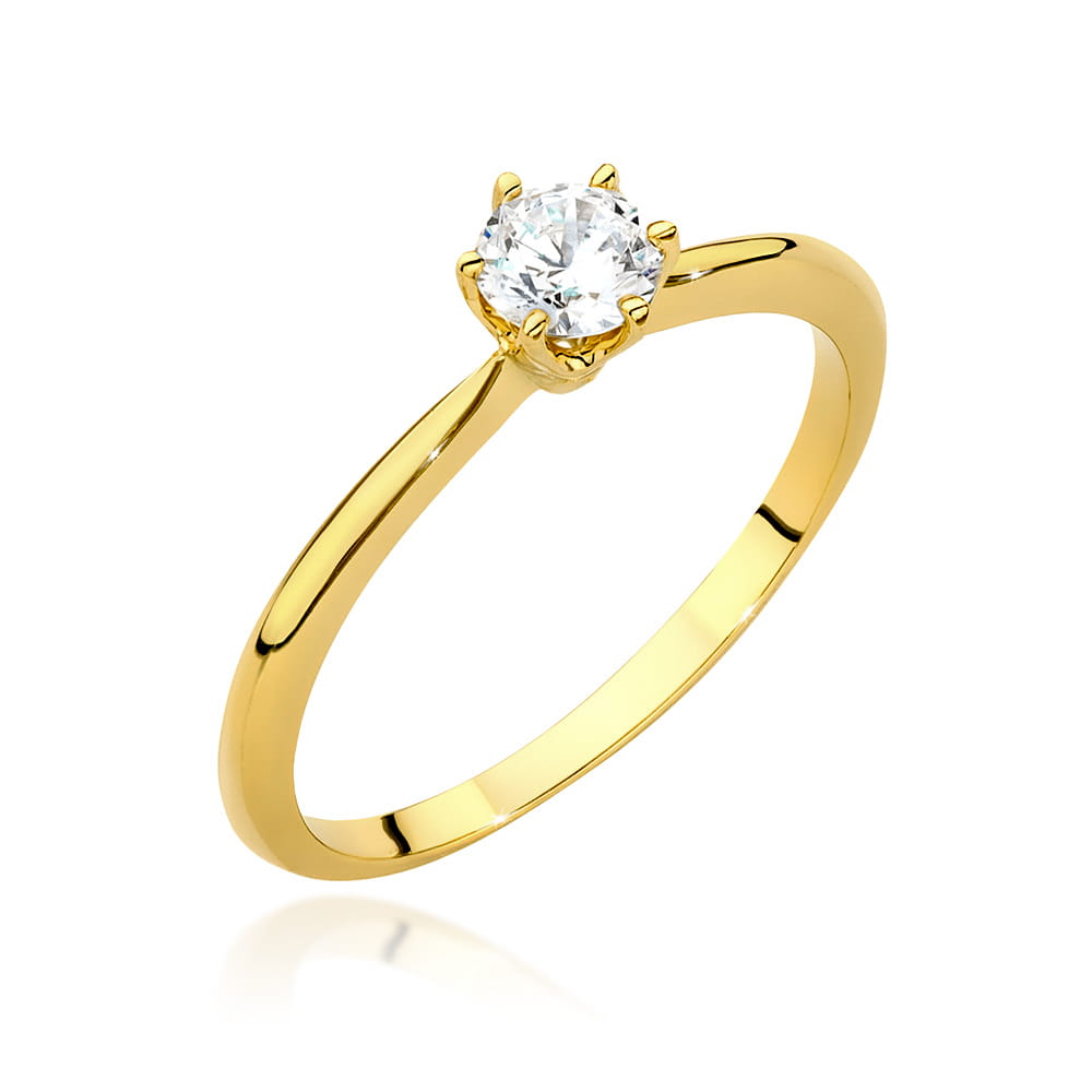 Pierścionek Diament 0,50ct żółte złoto 1 Pierścionek W553 Diament 0
